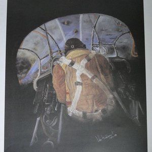 AFFICHE D'ART AVIATION ARRIÈRE DE LA SECONDE GUERRE MONDIALE